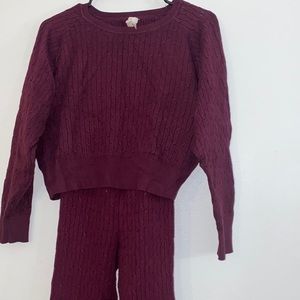 Women knit wear set